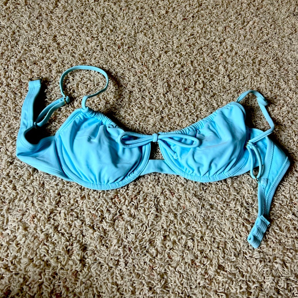 Light blue swim top